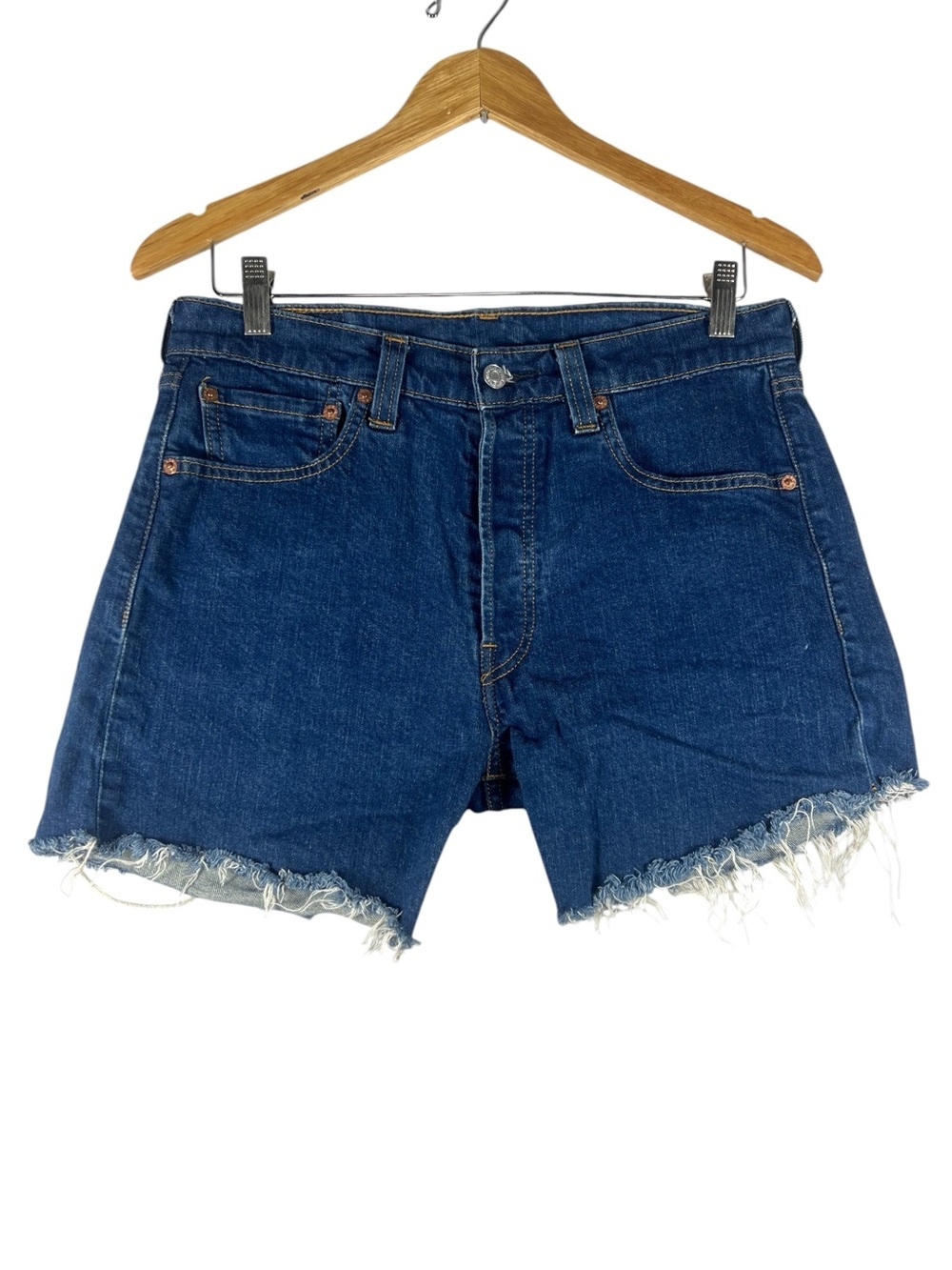 Levi’s 501 Cutoff Denim Short Medium dark wash 32